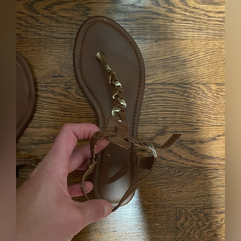 Zoey Gold Braided Sandal - Picture 7 of 9